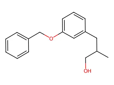 2-Methyl-3-(3-phenylmethoxyphenyl)propan-1-ol structure