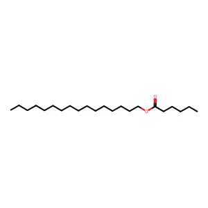 Cetyl hexanoate structure