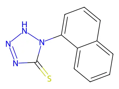 1,2-Dihydro-1-naphthyl-5H-tetrazole-5-thione structure