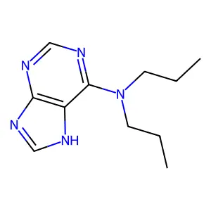 N,N-dipropyl-9H-purin-6-amine structure