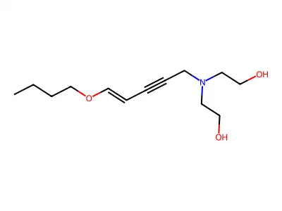 2-[5-Butoxypent-4-en-2-ynyl(2-hydroxyethyl)amino]ethanol structure