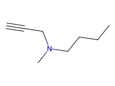 N-methyl-N-prop-2-ynyl-butan-1-amine structure