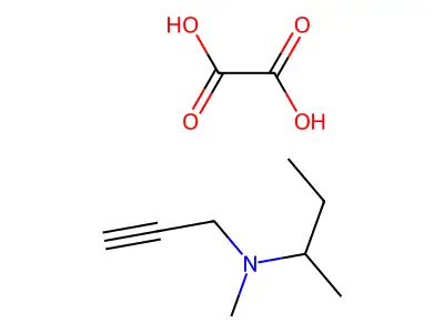 2-Butanamine, N-methyl-N-2-propynyl-, ethanedioate (1:1) structure