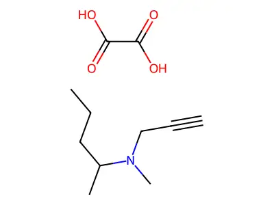 2-Pentanamine, N-methyl-N-2-propynyl-, ethanedioate (1:1) structure