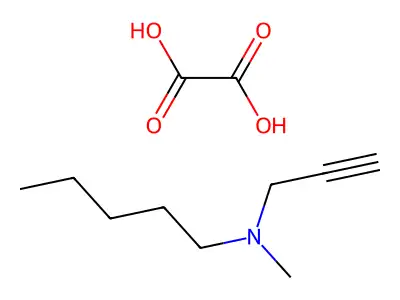1-Pentanamine, N-methyl-N-2-propynyl-, ethanedioate (1:1) structure
