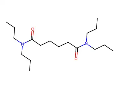 N,N,N',N'-tetrapropylhexanediamide structure
