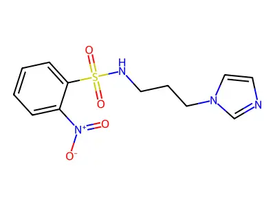 N-[3-(1H-imidazol-1-yl)propyl]-2-nitrobenzenesulfonamide structure