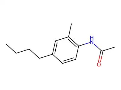 N-(4-butyl-2-methylphenyl)acetamide structure