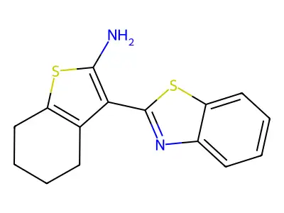 3-Benzothiazol-2-yl-4,5,6,7-tetrahydro-benzo[b]thiophen-2-ylamine structure