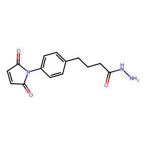 4-(4-N-maleimidophenyl)butyric acid hydrazide structure