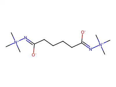 N,N'-bis(trimethylazaniumyl)hexanediimidate structure