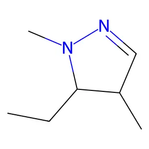 2-Pyrazoline, 5-ethyl-1,4-dimethyl- structure