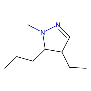 4-Ethyl-1-methyl-5-propyl-4,5-dihydro-1H-pyrazole structure
