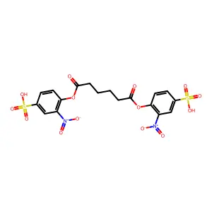 2-Nitro-4-sulfophenyl adipate structure