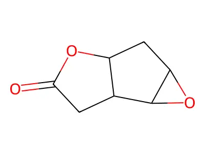 Hexahydro-1,4-dioxa-cyclopropa[a]pentalen-3-one structure