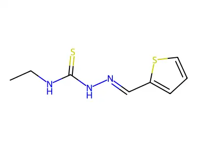 1-Ethyl-3-(thiophen-2-ylmethylideneamino)thiourea structure