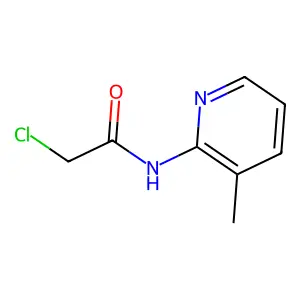 2-chloro-N-(3-methylpyridin-2-yl)acetamide structure