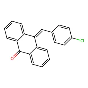 9(10H)-Anthracenone, 10-[(4-chlorophenyl)methylene]- structure