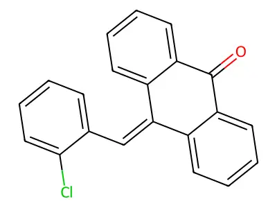 10-(2-Chlorobenzylidene)-9-anthrone structure