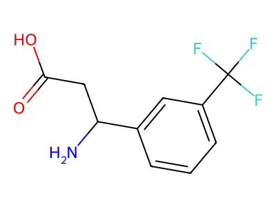 (R)-3-Amino-3-(3-(trifluoromethyl)phenyl)propanoic acid structure