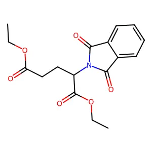 Diethyl 2-(1,3-dioxoisoindol-2-yl)pentanedioate structure