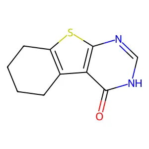 5,6,7,8-Tetrahydro(1)benzothieno(2,3-D)pyrimidin-4(3H)-one structure