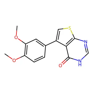 5-(3,4-Dimethoxyphenyl)thieno[2,3-d]pyrimidin-4(1H)-one structure