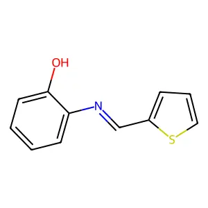 2-[(2-Thienylmethylene)amino]phenol structure