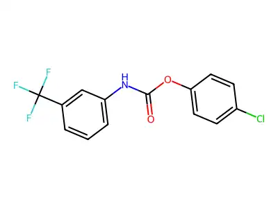 4-Chlorophenyl N-(3-trifluoromethylphenyl)carbamate structure