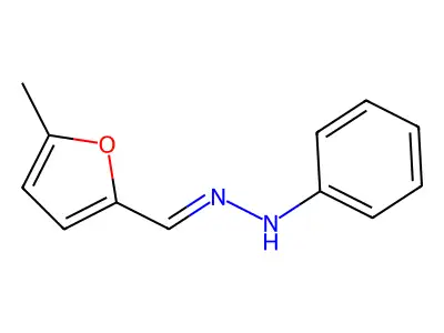 5-Methyl-2-furancarboxaldehyde 2-phenylhydrazone structure
