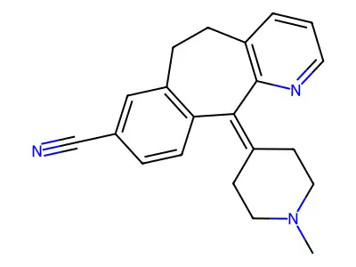 8-Cyano-11-(1-methyl-4-piperidylidene)-6,11-dihydro-5H-benzo(5,6)cyclohepta(1,2-b)pyridine structure
