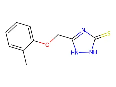 5-o-Tolyloxymethyl-4H-[1,2,4]triazole-3-thiol structure