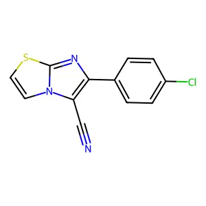 6-(4-Chlorophenyl)imidazo[2,1-b][1,3]thiazole-5-carbonitrile structure