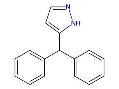 5-benzhydryl-1H-pyrazole structure
