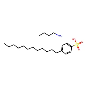 丁胺4-十二烷基苯磺酸盐(1:1) structure