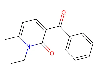 2(1H)-Pyridinone, 3-benzoyl-1-ethyl-6-methyl- structure
