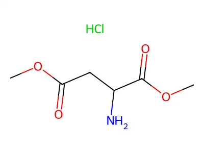 L-Aspartic acid, 1,4-dimethyl ester, hydrochloride (1:1) structure