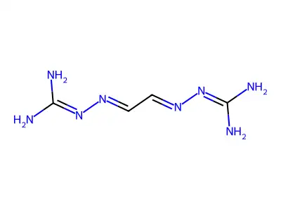 2-[2-(Diaminomethylidenehydrazinylidene)ethylideneamino]guanidine structure