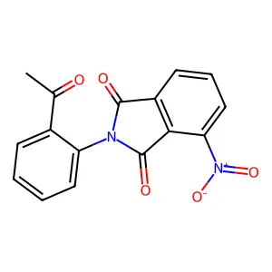 1H-Isoindole-1,3(2H)-dione, 2-(2-acetylphenyl)-4-nitro- structure