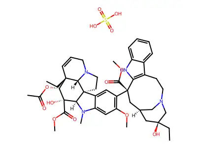 硫酸长春碱 structure