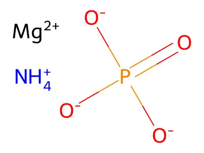 磷酸镁铵 structure