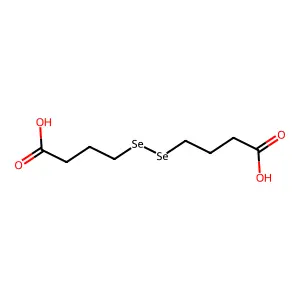 4-(3-Carboxypropyldiselanyl)butanoic acid structure