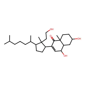 9,11-Seco-3,6,11-trihydroxycholest-7-en-9-one structure