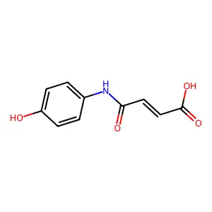 (Z)-4-((4-Hydroxyphenyl)amino)-4-oxobut-2-enoic acid structure