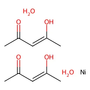 Nickel(II)acetylacetonatedihydrate structure