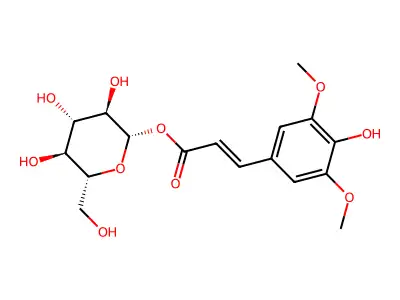 芥子酸酰基-β-D-葡萄糖苷 structure