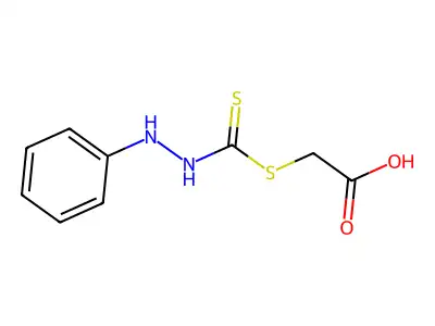 2-(Anilinocarbamothioylsulfanyl)acetic acid structure