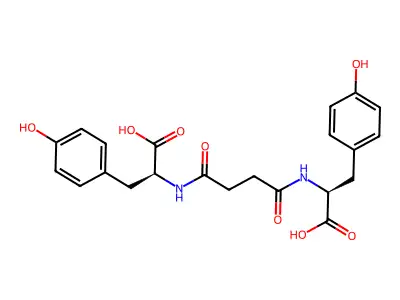 L-Tyrosine, N,N'-(1,4-dioxo-1,4-butanediyl)bis- structure