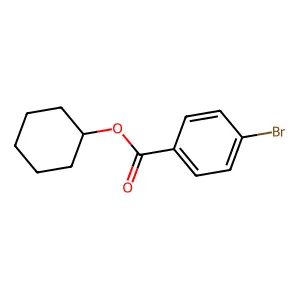 Cyclohexyl 4-bromobenzoate structure