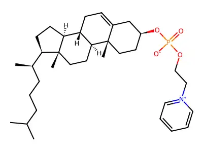 胆固醇磷酰乙基吡啶鎓 structure